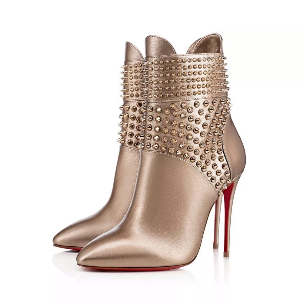 ISO Louboutin Hongroise Booties in Black or Gold